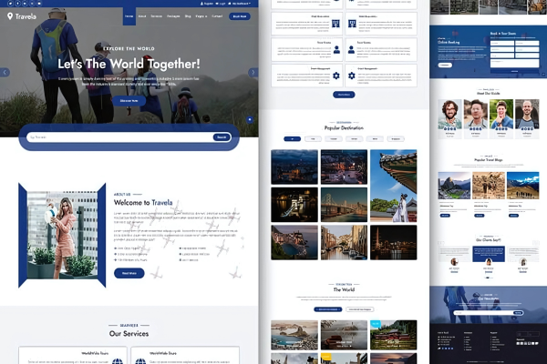 Travelex agency – Tourism Website Template