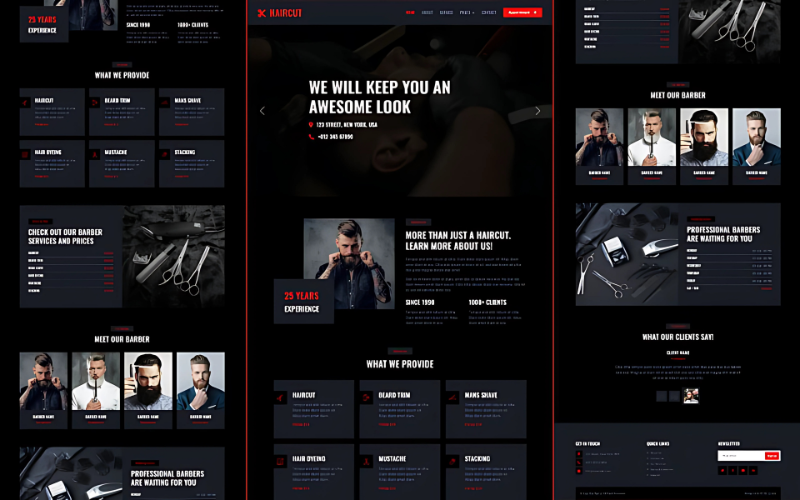 StyloBarber – Business Website Template